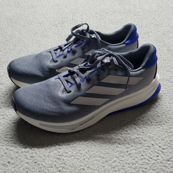 adidas Men’s Supernova Rise 2 Gray Athletic Running Shoes with Blue Accents Sz9 main image 10